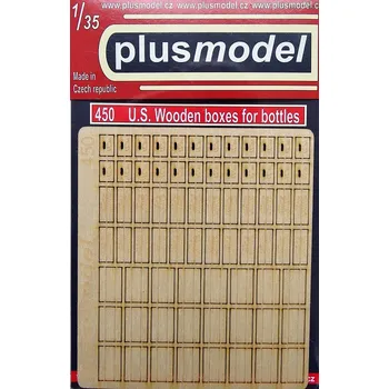 Plastikový model Plusmodel 1/35 US Wooden boxes for bottles