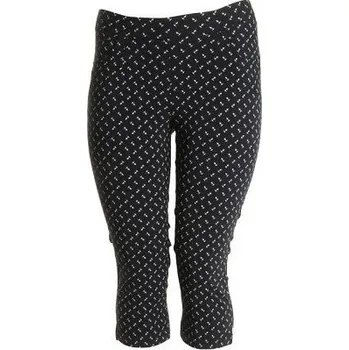 Dámské nadměrné 3/4 kalhoty tmavě modré s potiskem bílých kotviček Chalou ODE-CH4939 - 58