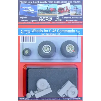 Plastikový model Plusmodel 1/72 Wheels for C-46 Commando (WILLIAMS)