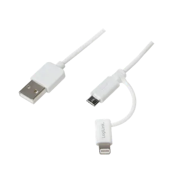 Datový kabel &nbsp;LogiLink Synchronizační a nabíjecí kabel USB na Micro USB s bleskem ada