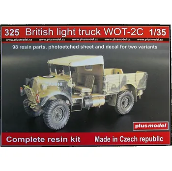 Plastikový model Plusmodel 1/35 British light truck WOT-2C (full resin kit)