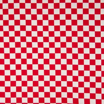 Úplet 21763, červeno-bílá větší šachovnice, š.150