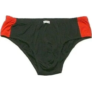 Boxerky Pánské slipy černé s červeným pruhem nadměrné 4XL - 9XL ODE-P40051 - 5XL