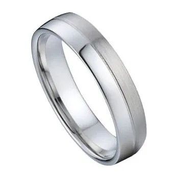 Módní doplněk NSS3017 Pánský snubní ocelový prsten šíře 4 mm (61)