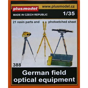 Plastikový model Plusmodel 1/35 German Field Optical Equipment (21 parts)