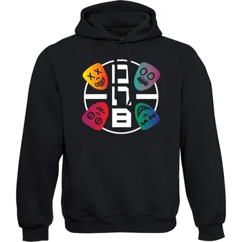 Pánská mikina Pánská mikina s kapucí DNB MASKS Velikost: M, Barva: Černá - Design 1