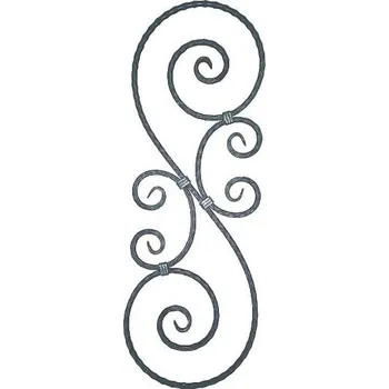 Zábradlí UMAKOV Rozeta kovaná,květ list, plot,brána,zábradlí 310x9