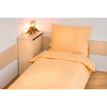 Povlečení Brotex Atlas Gradl sytě žluté 140 x 200, 70 x 90 cm nitěný knoflík