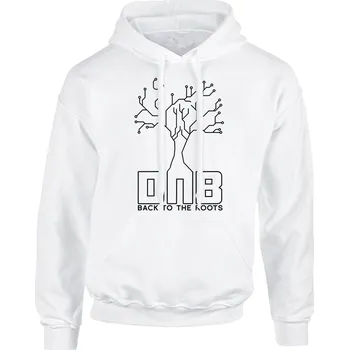 Pánská mikina Pánská mikina s kapucí DNB Tree Velikost: XXL, Barva: Bilá - Design 2
