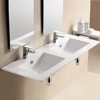 Umyvadlo Keramické zápustné dvojumyvadlo 1220x460x165mm