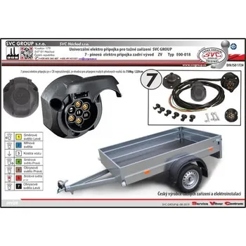 Tažné zařízení Univerzální elektropřípojka pro Hyundai Matrix 06/2001->08/2010 7pin SV E00-016, SVC Group
