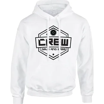 Pánská mikina Pánská mikina s kapucí CREW Erb Velikost: XL, Barva: Bílá