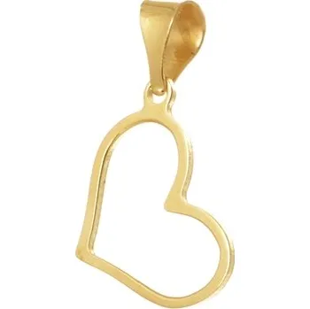 Přívěsek Přívěšek srdce ze žlutého zlata ZZ0756F