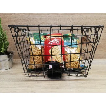 Úložný box Drátěný košík s uchy Velikost: Střední