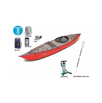 Kajak Gumotex FRAMURA SET - III Červená kajak + zdarma pádlo Galasport + vesta NRS + transportní obal + obal na mobil EG + pumpa Bravo 4l s manometrem + sada lepení + termotrička Coolmax a klíčenku EG
