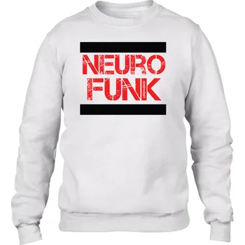 Pánská mikina Neurofunk mikina pánská bez kapuce "Old Stripes" Velikost: XL, Barva: Bilá - Design 2