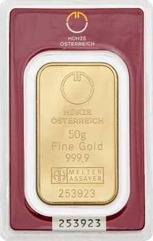 Argor Heraeus Münze Österreich Investiční zlatý slitek 50 g