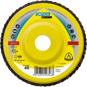 Brusný talíř Brusný lamelový talíř, rovný, smt 925 special, 125x22,23/60