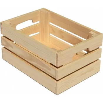 Úložný box Kvalitní přírodní bedýnka z borovice