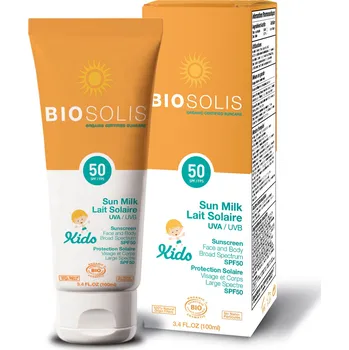 Přípravek na opalování Biosolis Mléko na opalování pro děti Bio SPF50 100 ml