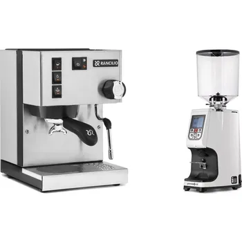 Kávovar Rancilio Silvia E + Eureka Atom Specialty 75, white