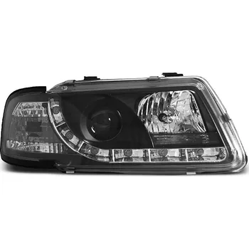 Přední světlomet TUNING-TEC Přední světla Audi A3 8L 96-00 s denním svícením - černé, s homologaci R87