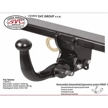 Tažné zařízení Tažné zařízení Fiat Talento 01/2016-> SV 3.104-100, SVC GROUP