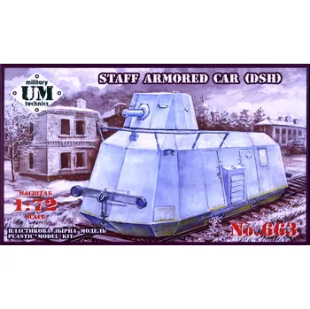 Plastikový model Unimodel 1/72 Staff Armored Car (DSH)