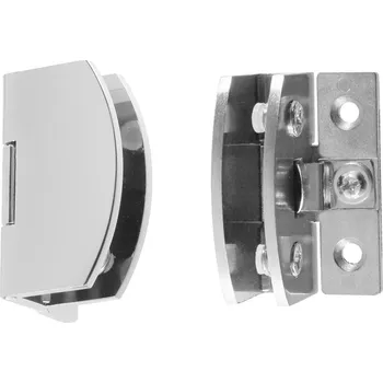 Onpira Oválný závěs / panty na skleněné dveře [2ks] Povrchová úprava: Leštěný (vysoký lesk)