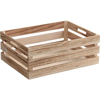 Úložný box Opálená bedýnka z pavlovníe