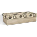 Nabytekmorava Válenda s úložným prostorem Senior 90x200 bez čela barva lamina: dub sonoma, barva čalounění: Mega 042