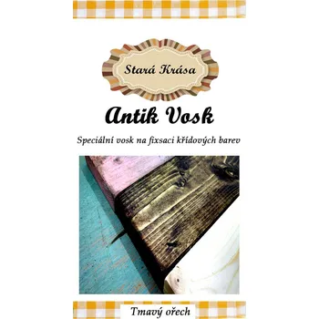 Olej na dřevo Profesionální patinovací vosk v odstínu tmavý ořech