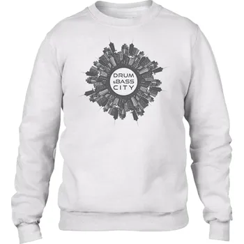 Pánská mikina DNB mikina pánská bez kapuce "New City D&B" Velikost: L, Barva: Bílá