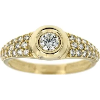 Prsten Zlatnictví U Kostela Zlatý prsten se zářivými zirkony 433 52 2636-19555823