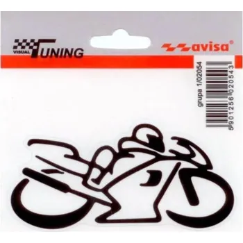 Samolepicí dekorace na vozidlo Samolepící dekory "AVISA" motorka black