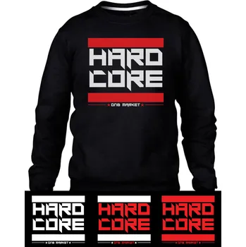 Pánská mikina Hardcore mikina pánská Velikost: XXL, Barva: Černá