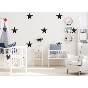 Samolepící dekorace Pastelowe Love Samolepky hvězdy - velké barva: žlutá