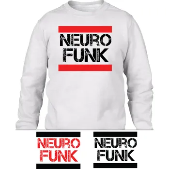 Pánská mikina Neurofunk mikina pánská bez kapuce "Old Stripes" Velikost: M, Barva: Bílá - Design 1