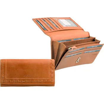 Peněženka Dámská peněženka kožená SEGALI 7052 koňak, SEGALI