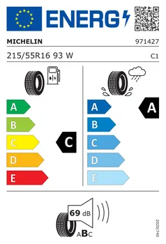 Michelin Primacy 4 215/55 R16 93 W energetický štítek