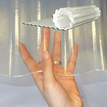 Sklolaminátová deska Vlnitá role Uniroll 76/18 čirá 2m