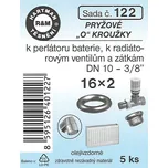 HARTMAN Sada "O" kroužků k perlátoru baterie, k radiátorovým ventilům a zátkám DN10-3/8" 16x2 (0122)