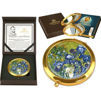 Kosmetické zrcátko Carmani® Carmani - Kosmetické zrcátko Vincent van Gogh, Kosatce - 7 cm