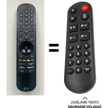 Dálkový ovladač LG 43UP8000 náhradní dálkový ovladač pro seniory.