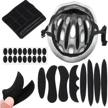 Cyklistická přilba Výstelky - vycpávky do cyklistické přilby sada 27 kusů - černá