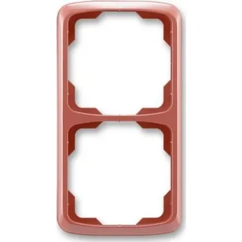 vypínač ABB Tango dvojrámeček vřesová červená 3901A-B21 R2 svislý