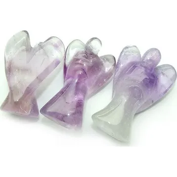 Přírodní kámen Anděl cca 3,5cm Ametyst světlý