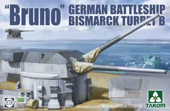Plastikový model Takom Bruno German Battleship Bismarck Turret B 1:72