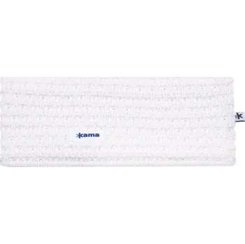 Zimní čelenka Kama pletená Merino čelenka C36 101 - přírodně bílá UNI