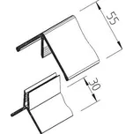 Rohový profil vnější vinyPlus 2-dílný Rohový profil vnější vinyPlus 2-dílný